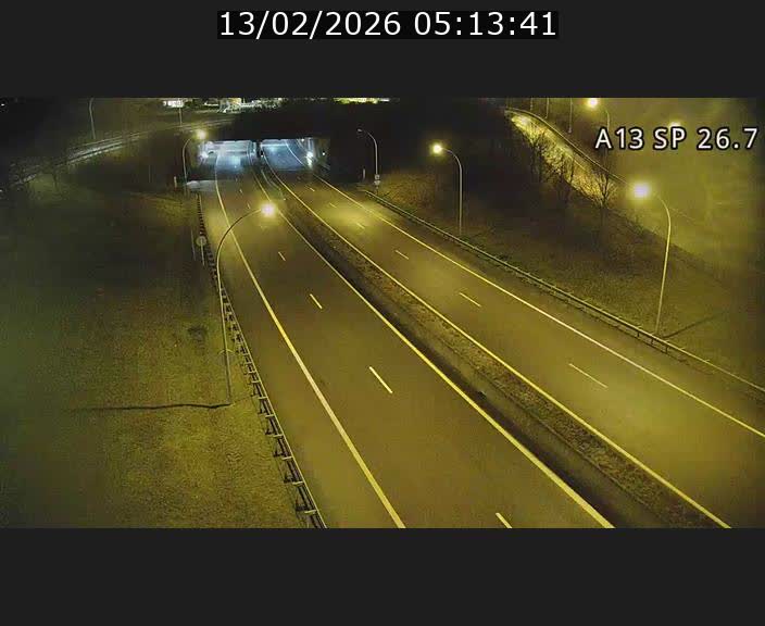 Traffic live webcam Luxembourg Frisange - A13 direction Luxembourg-ville - BK 26.7