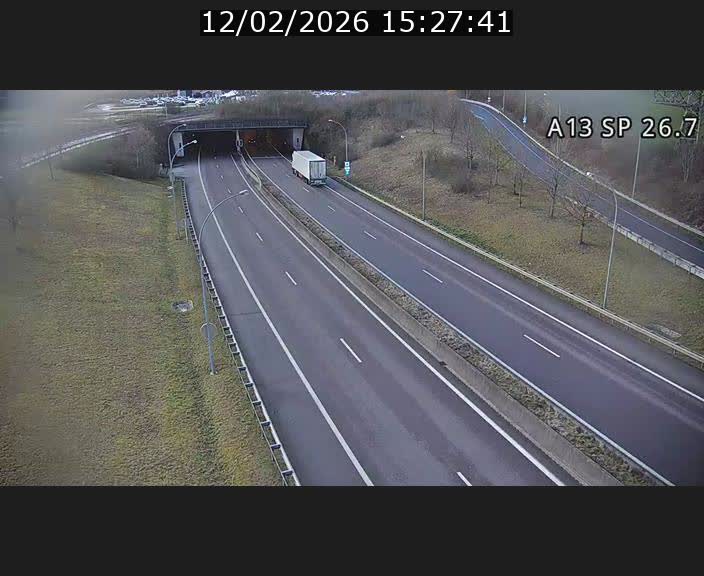 Traffic live webcam Luxembourg Frisange - A13 direction Luxembourg-ville - BK 26.7