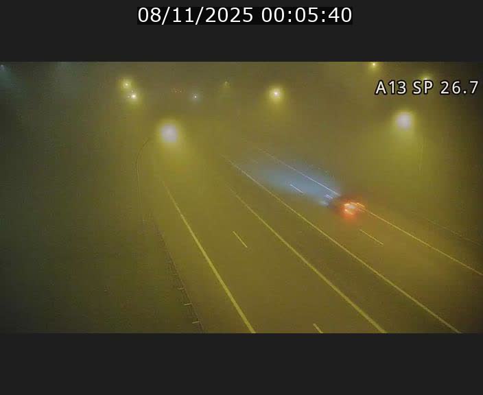 Traffic live webcam Luxembourg Frisange - A13 direction Luxembourg-ville - BK 26.7