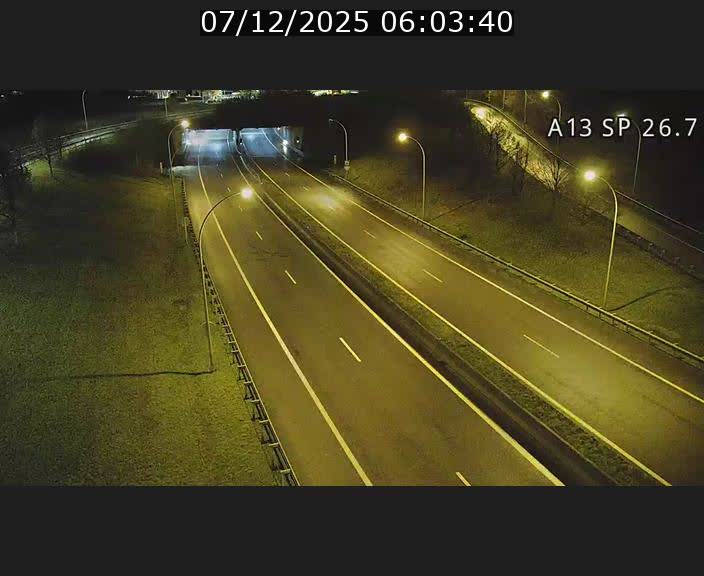 Traffic live webcam Luxembourg Frisange - A13 direction Luxembourg-ville - BK 26.7