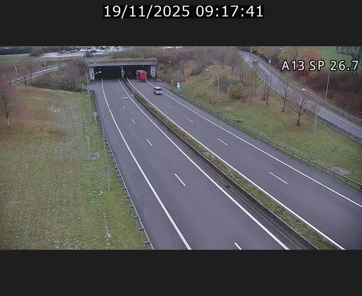Traffic live webcam Luxembourg Frisange - A13 direction Luxembourg-ville - BK 26.7