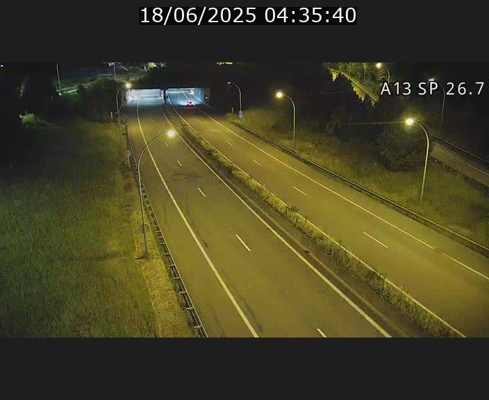 Traffic live webcam Luxembourg Frisange - A13 direction Luxembourg-ville - BK 26.7