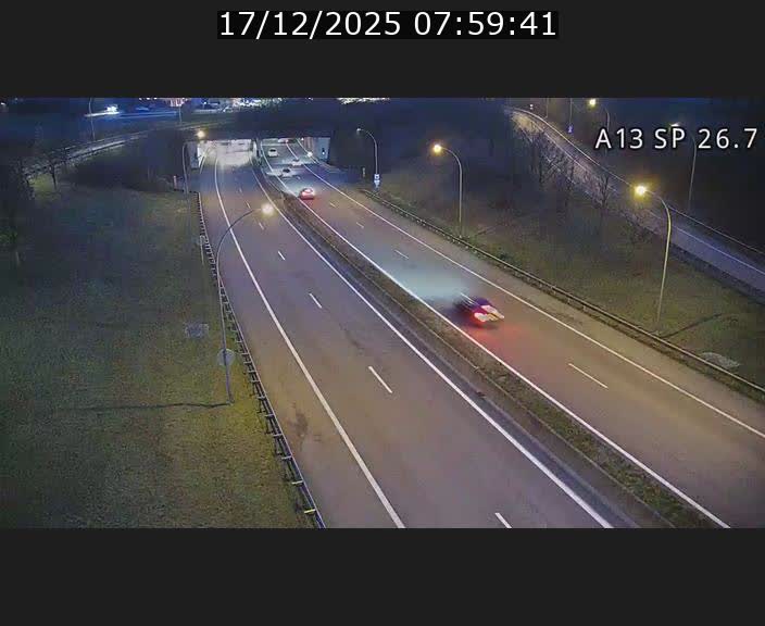 Traffic live webcam Luxembourg Frisange - A13 direction Luxembourg-ville - BK 26.7