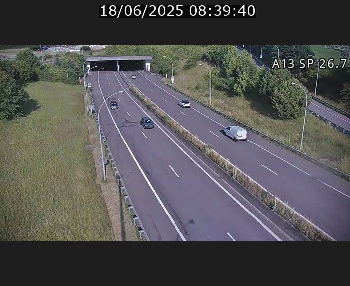 Traffic live webcam Luxembourg Frisange - A13 direction Luxembourg-ville - BK 26.7
