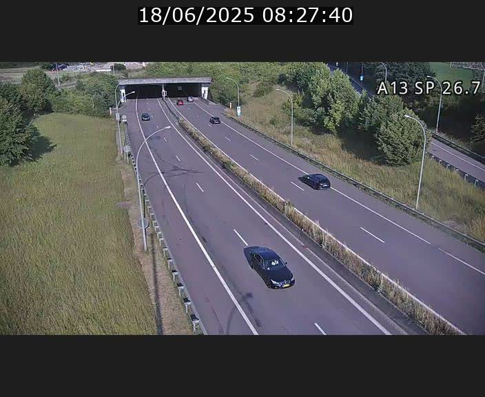 Traffic live webcam Luxembourg Frisange - A13 direction Luxembourg-ville - BK 26.7