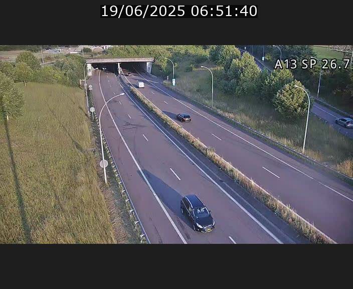 Traffic live webcam Luxembourg Frisange - A13 direction Luxembourg-ville - BK 26.7