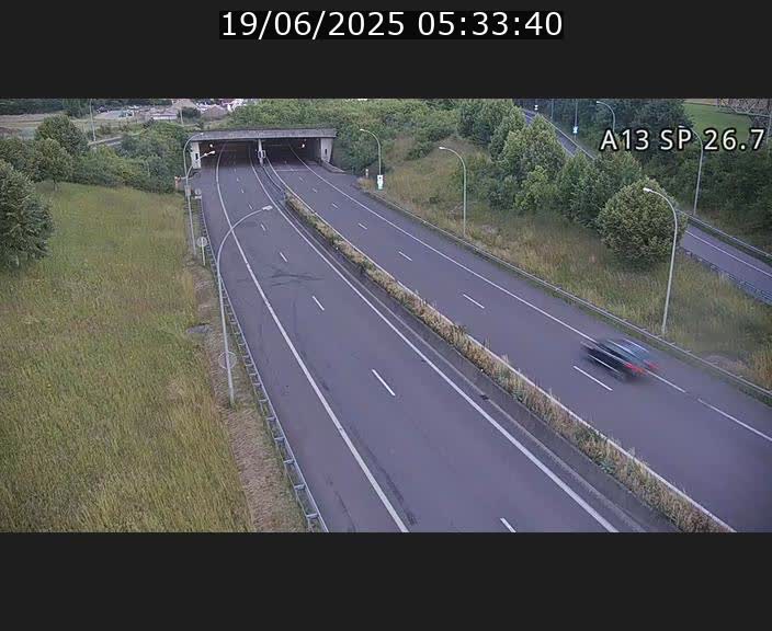 Traffic live webcam Luxembourg Frisange - A13 direction Luxembourg-ville - BK 26.7
