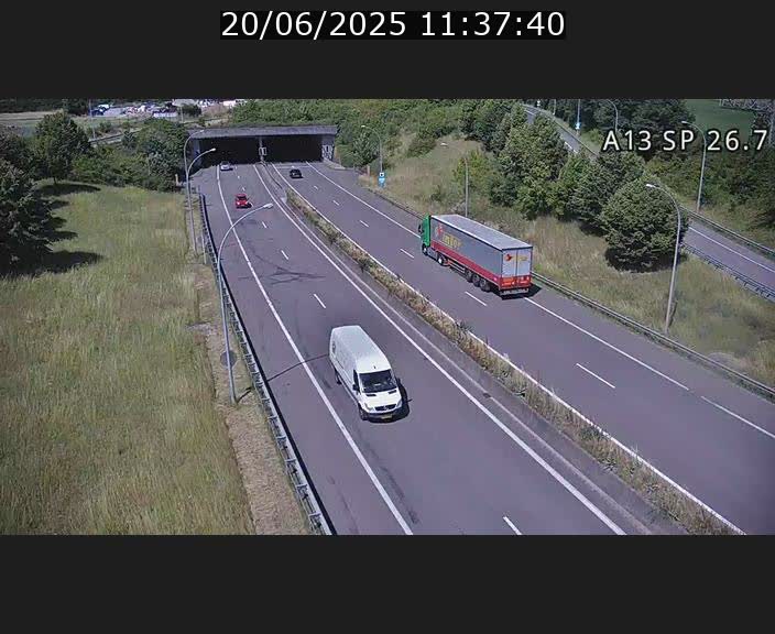 Traffic live webcam Luxembourg Frisange - A13 direction Luxembourg-ville - BK 26.7
