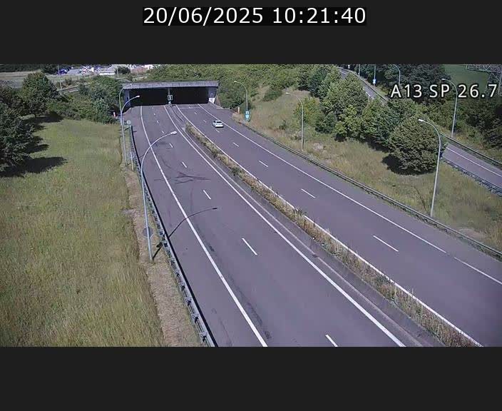Traffic live webcam Luxembourg Frisange - A13 direction Luxembourg-ville - BK 26.7