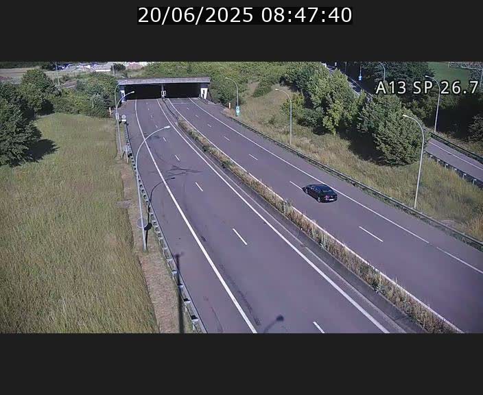 Traffic live webcam Luxembourg Frisange - A13 direction Luxembourg-ville - BK 26.7