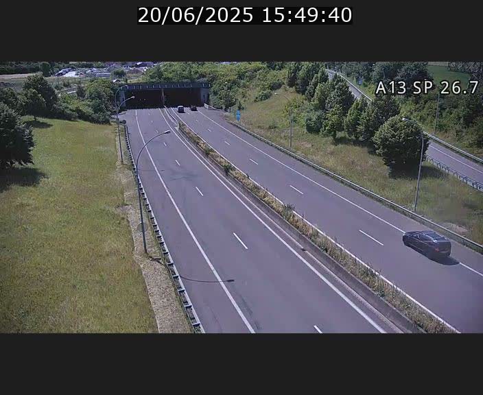 Traffic live webcam Luxembourg Frisange - A13 direction Luxembourg-ville - BK 26.7