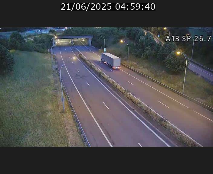 Traffic live webcam Luxembourg Frisange - A13 direction Luxembourg-ville - BK 26.7