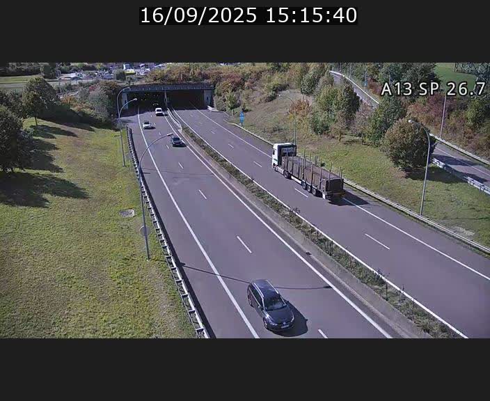 Traffic live webcam Luxembourg Frisange - A13 direction Luxembourg-ville - BK 26.7