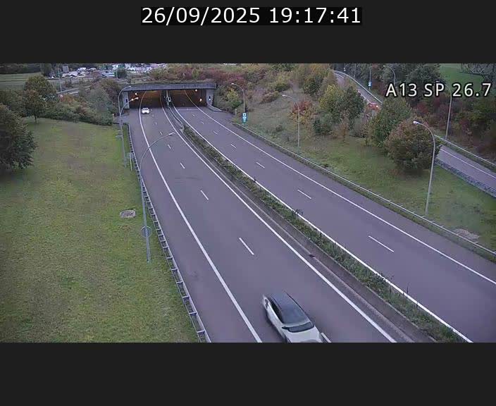 Traffic live webcam Luxembourg Frisange - A13 direction Luxembourg-ville - BK 26.7