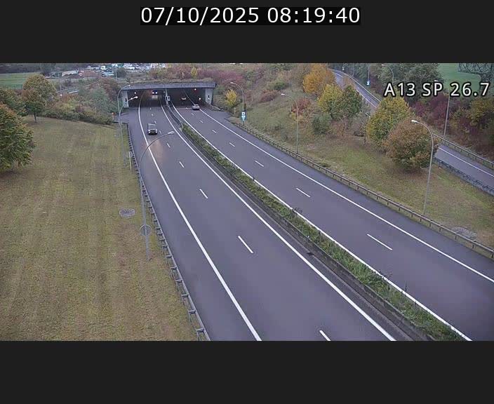 Traffic live webcam Luxembourg Frisange - A13 direction Luxembourg-ville - BK 26.7