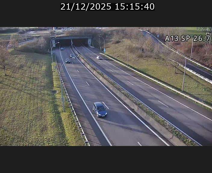 Traffic live webcam Luxembourg Frisange - A13 direction Luxembourg-ville - BK 26.7