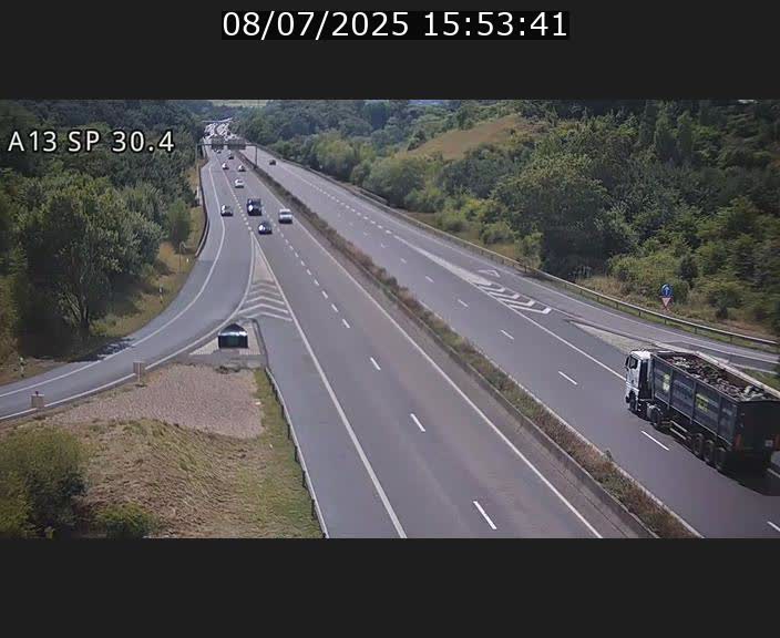 Traffic live webcam Luxembourg Altwies - A13 direction Luxembourg-ville - BK 30.4