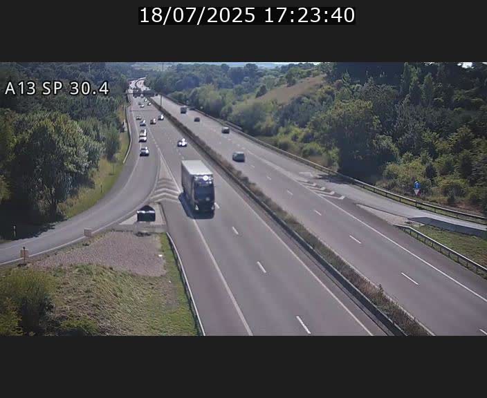 Traffic live webcam Luxembourg Altwies - A13 direction Luxembourg-ville - BK 30.4