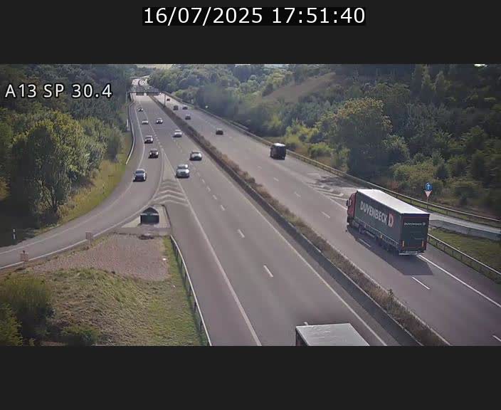 Traffic live webcam Luxembourg Altwies - A13 direction Luxembourg-ville - BK 30.4