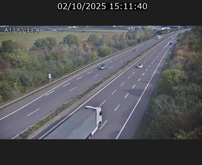 <h2>Webcam trafic sur A13 à hauteur de Mondorf-les-Bains en direction d'Altwies</h2>
