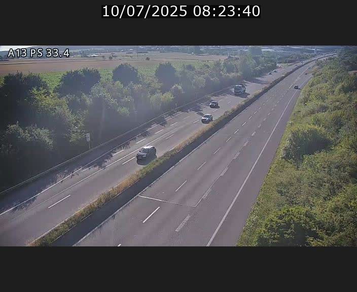 <h2>Webcam trafic sur A13 à hauteur de Mondorf-les-Bains en direction d'Altwies</h2>