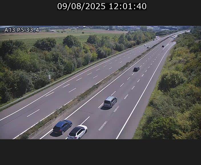<h2>Webcam trafic sur A13 à hauteur de Mondorf-les-Bains en direction d'Altwies</h2>