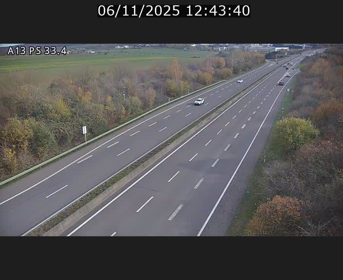 <h2>Webcam trafic sur A13 à hauteur de Mondorf-les-Bains en direction d'Altwies</h2>