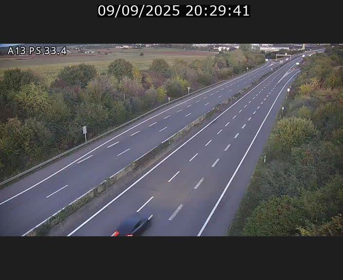 <h2>Webcam trafic sur A13 à hauteur de Mondorf-les-Bains en direction d'Altwies</h2>