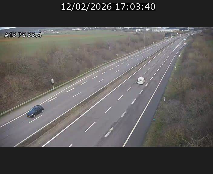 <h2>Webcam trafic sur A13 à hauteur de Mondorf-les-Bains en direction d'Altwies</h2>