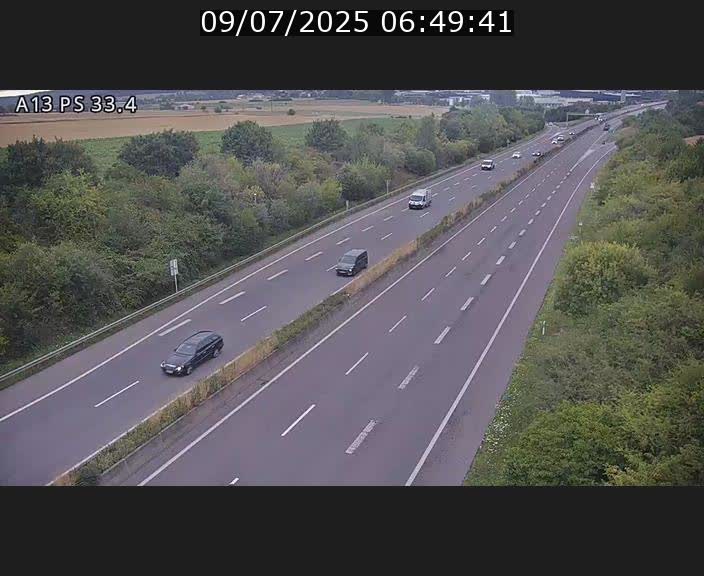 <h2>Webcam trafic sur A13 à hauteur de Mondorf-les-Bains en direction d'Altwies</h2>