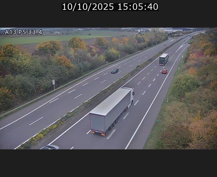 <h2>Webcam trafic sur A13 à hauteur de Mondorf-les-Bains en direction d'Altwies</h2>