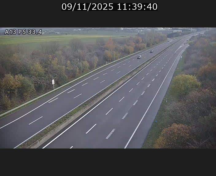 Webcam trafic sur A13 à hauteur de Mondorf-les-Bains en direction d'Altwies