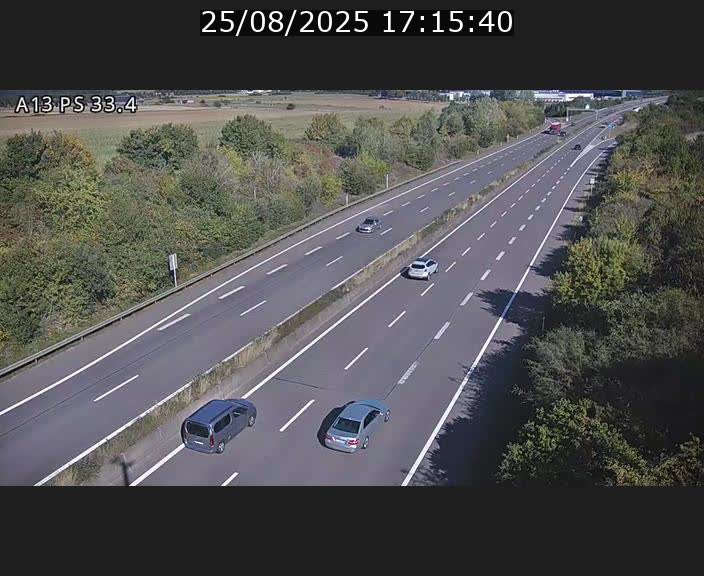 <h2>Webcam trafic sur A13 à hauteur de Mondorf-les-Bains en direction d'Altwies</h2>
