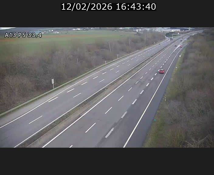 Webcam trafic sur A13 à hauteur de Mondorf-les-Bains en direction d'Altwies