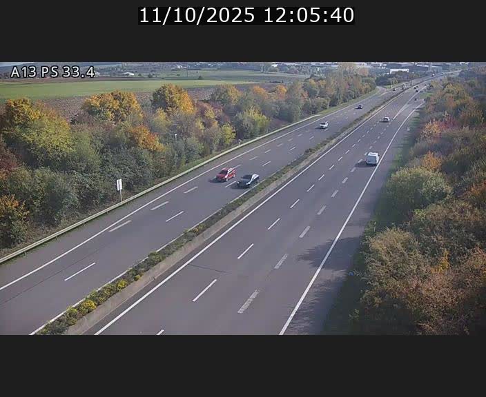 <h2>Webcam trafic sur A13 à hauteur de Mondorf-les-Bains en direction d'Altwies</h2>