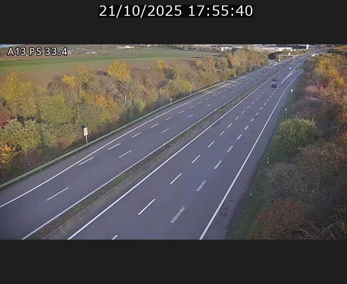 <h2>Webcam trafic sur A13 à hauteur de Mondorf-les-Bains en direction d'Altwies</h2>