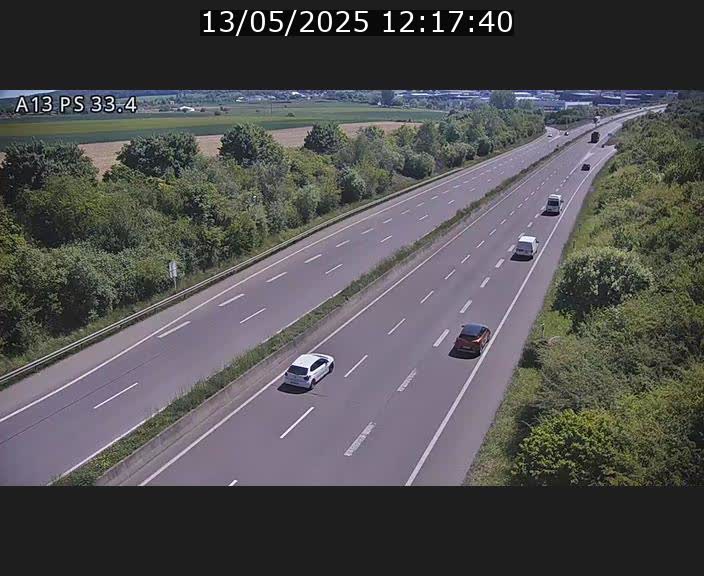 <h2>Webcam trafic sur A13 à hauteur de Mondorf-les-Bains en direction d'Altwies</h2>