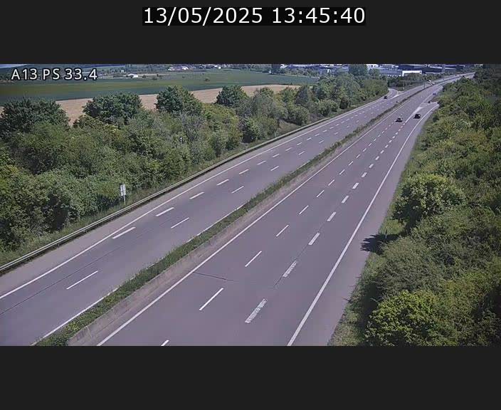 <h2>Webcam trafic sur A13 à hauteur de Mondorf-les-Bains en direction d'Altwies</h2>