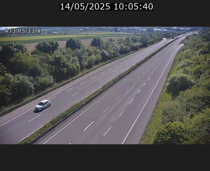 <h2>Webcam trafic sur A13 à hauteur de Mondorf-les-Bains en direction d'Altwies</h2>
