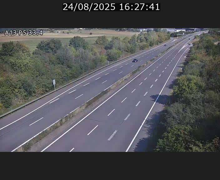 <h2>Webcam trafic sur A13 à hauteur de Mondorf-les-Bains en direction d'Altwies</h2>