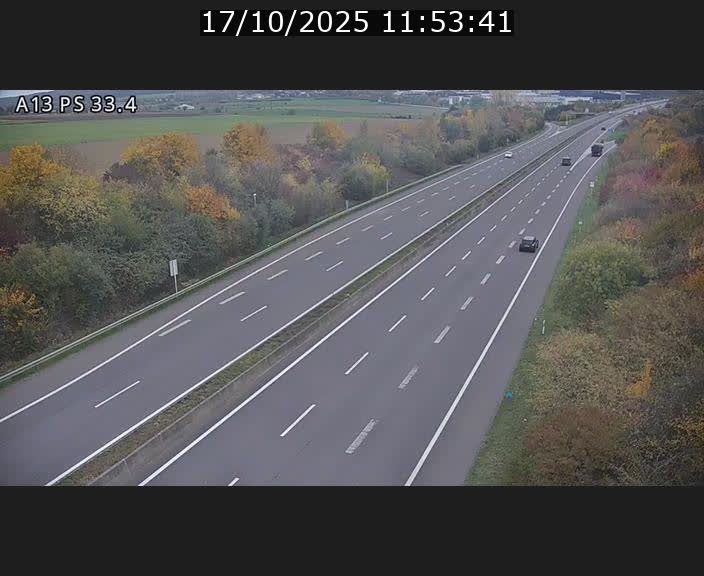 <h2>Webcam trafic sur A13 à hauteur de Mondorf-les-Bains en direction d'Altwies</h2>