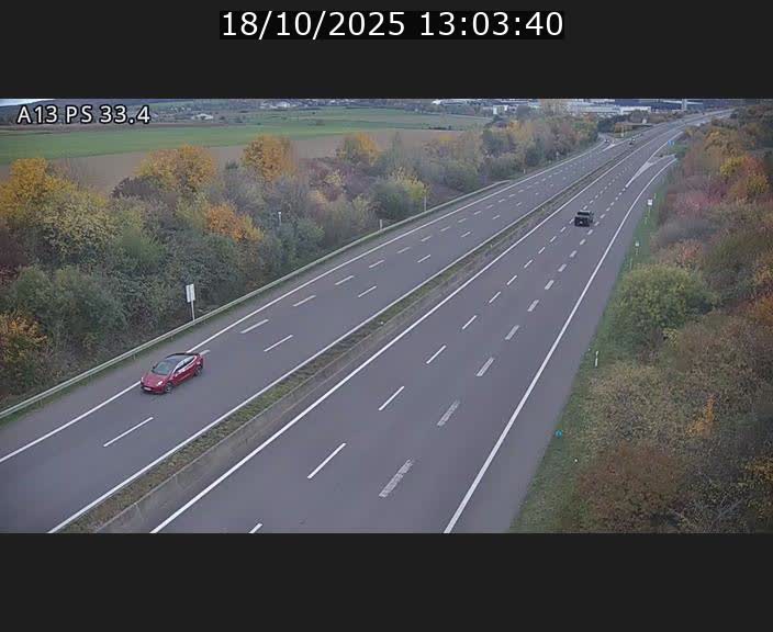 <h2>Webcam trafic sur A13 à hauteur de Mondorf-les-Bains en direction d'Altwies</h2>
