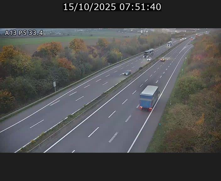 <h2>Webcam trafic sur A13 à hauteur de Mondorf-les-Bains en direction d'Altwies</h2>