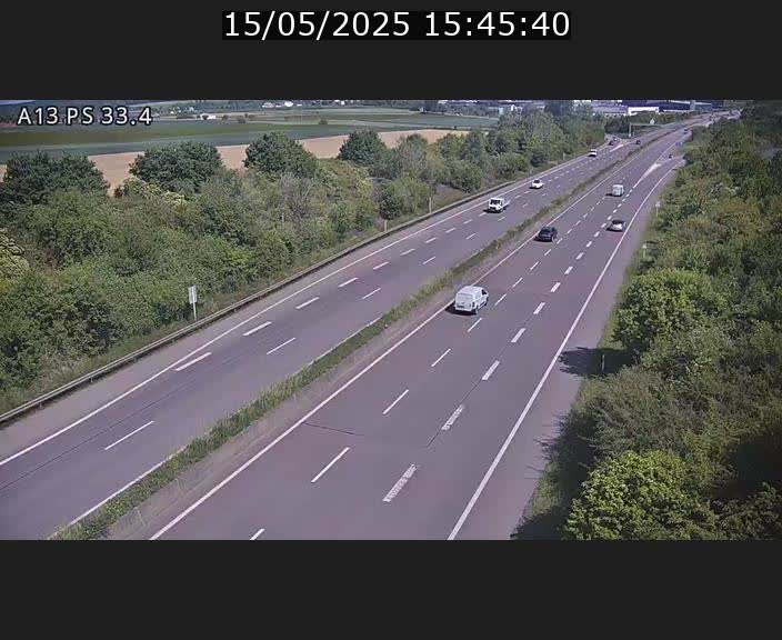 <h2>Webcam trafic sur A13 à hauteur de Mondorf-les-Bains en direction d'Altwies</h2>