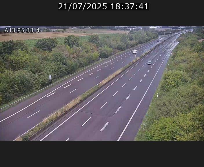 <h2>Webcam trafic sur A13 à hauteur de Mondorf-les-Bains en direction d'Altwies</h2>