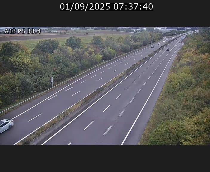 <h2>Webcam trafic sur A13 à hauteur de Mondorf-les-Bains en direction d'Altwies</h2>