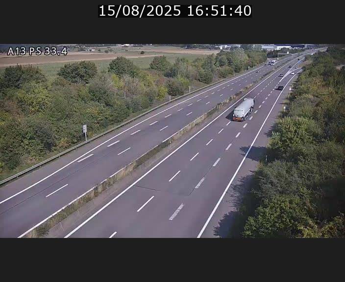 <h2>Webcam trafic sur A13 à hauteur de Mondorf-les-Bains en direction d'Altwies</h2>