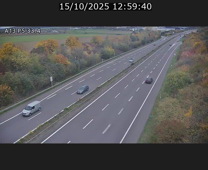 <h2>Webcam trafic sur A13 à hauteur de Mondorf-les-Bains en direction d'Altwies</h2>