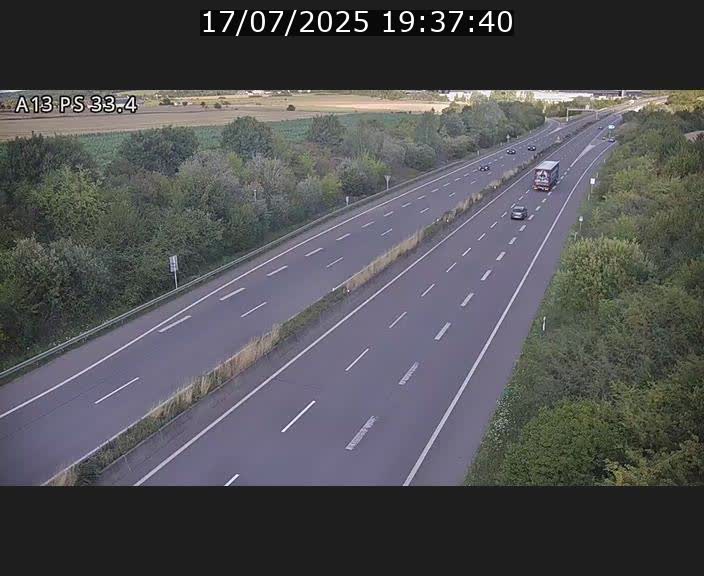 <h2>Webcam trafic sur A13 à hauteur de Mondorf-les-Bains en direction d'Altwies</h2>