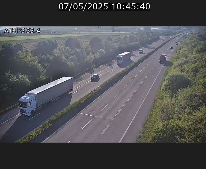 Webcam trafic sur A13 à hauteur de Mondorf-les-Bains en direction d'Altwies
